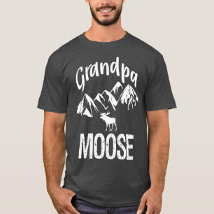 Grandpa Moose Grandfather Moose Woodland Animal T-Shirt