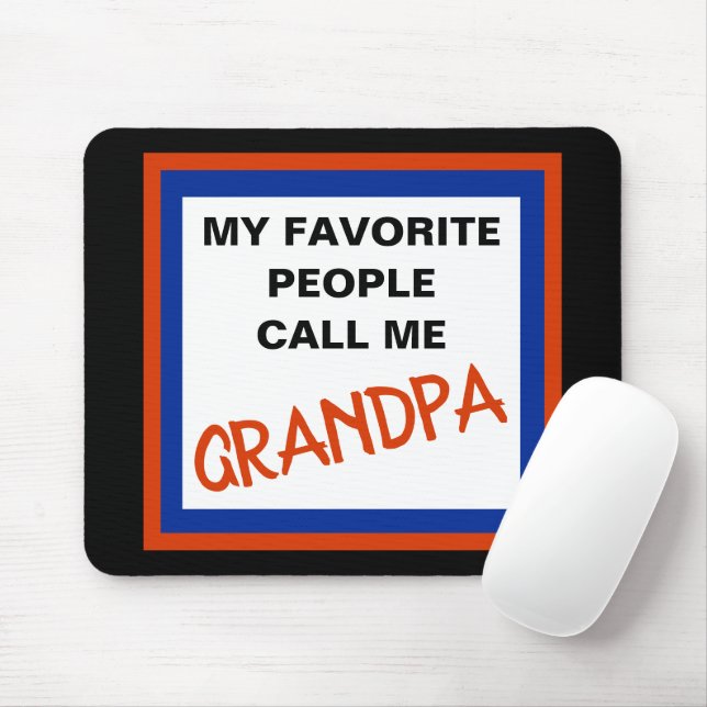 GRANDPA MOUSE MAT (With Mouse)