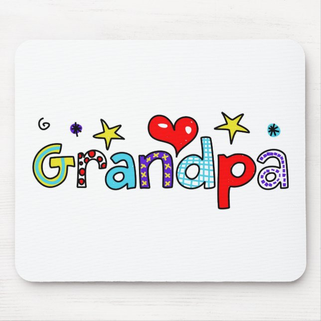 Grandpa Mouse Mat (Front)