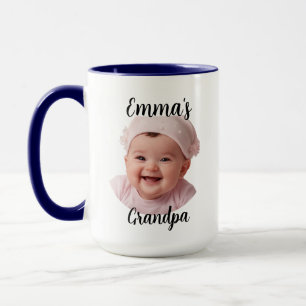 Grandpa Mug - Custom Baby Face Gift For Papaw