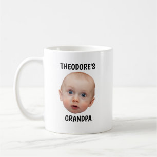 Grandpa Mug Gift, Personalized Baby Face Photo Mug