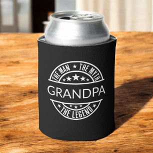 Grandpa Name The Man The Myth The Legend Can Cooler