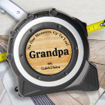 GRANDPA No One Measures Up You Personalised Wood 1<br><div class="desc">Introducing a unique and practical gift that is perfect for any handyman, carpenter, or builder dad out there! Our custom tape measure is not your ordinary measuring tool, as it comes with a personalised touch that will surely make any father feel extra special. Crafted with a rustic wood design, this...</div>