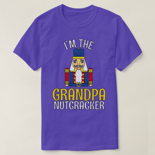 Grandpa Nutcracker Matching Family Christmas T-Shirt (Design Front)