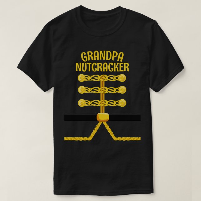 GRANDPA Nutcracker Matching Family PJ Christmas T-Shirt (Design Front)