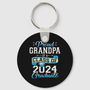 Grandpa Of A Cl Of 2024 Graduate Funny Senior 2024 Key Ring