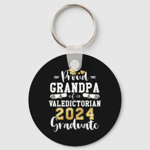 Grandpa Of A Valedictorian Cl 2024 Graduation Key Ring