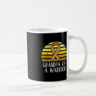 Grandpa Of A Warrior Childhood Cancer Awareness Coffee Mug