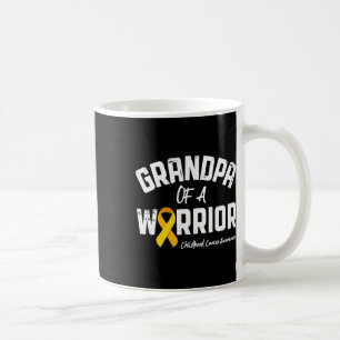 Grandpa Of A Warrior Childhood Cancer Awareness Gi Coffee Mug