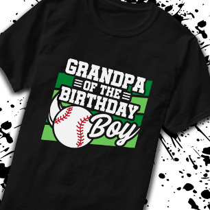 Grandpa of Birthday Boy Boys Baseball Grandfather T-Shirt