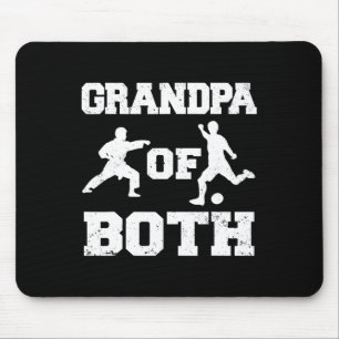 Grandpa Of Both Funny Soccer And Karate Grandpa Mouse Mat