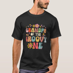 Grandpa Of Groovy One Matching Family Birthday Par T-Shirt