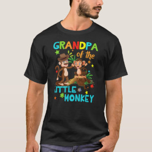 Grandpa Of Little Monkey Birthday Family Shirts Ma