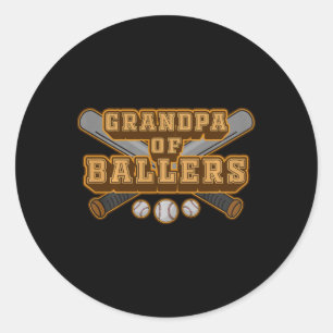 Grandpa Of Llers Funny Sell Softll Comfort Colors Classic Round Sticker