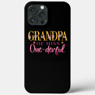 Grandpa of Miss One Derful 1st Birthday Party 1st Case-Mate iPhone Case