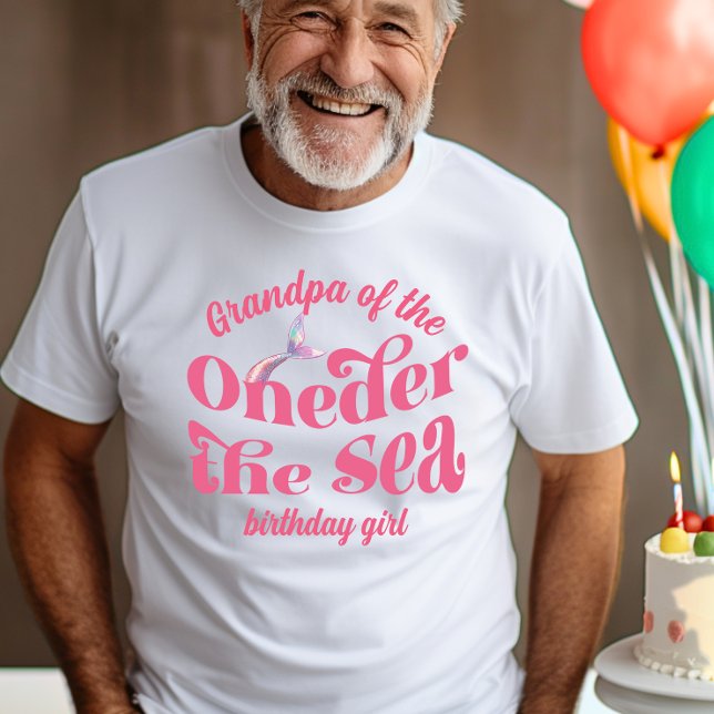 Grandpa of Oneder The Sea Mermaid birthday girl T-Shirt (Creator Uploaded)