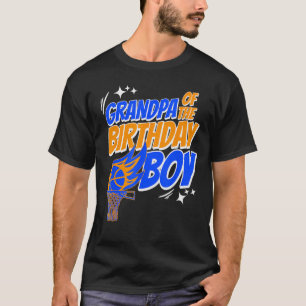 Grandpa Of The Birthday Boy Basketball Lover Famil T-Shirt