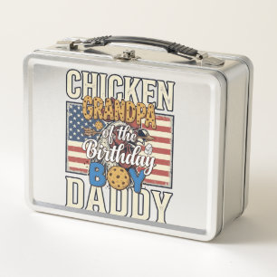Grandpa of the Birthday Boy Cookie Milk Shirt Desi Metal Lunch Box