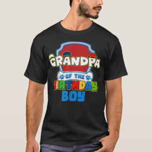 Grandpa Of The Birthday Boy Dog Family Matching T-Shirt