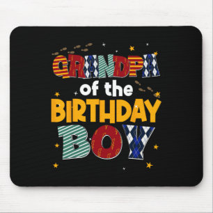 Grandpa Of The Birthday Boy Family Party Decoratio Mouse Mat