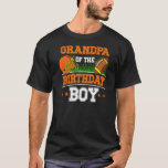 Grandpa Of The Birthday Boy Football Soccer Theme  T-Shirt<br><div class="desc">Grandpa Of The Birthday Boy Football Soccer Theme Bday Party</div>