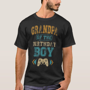Grandpa of The Birthday Boy Gamepad B-Day Matching T-Shirt