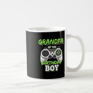 Grandpa Of The Birthday Boy Matching Video Game Bi Coffee Mug