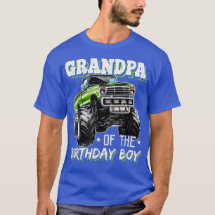 Grandpa of the Birthday Boy Monster Truck Birthday T-Shirt
