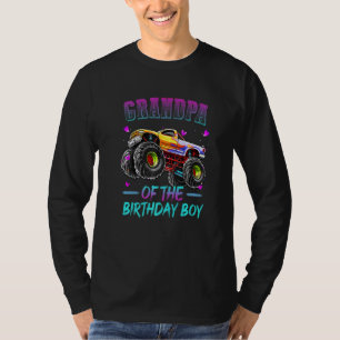 Grandpa Of The Birthday Boy Monster Truck Birthday T-Shirt