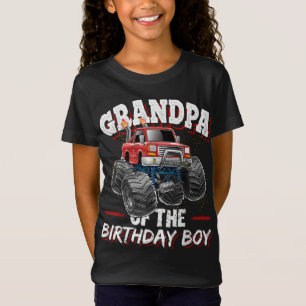 Grandpa of the Birthday Boy Monster Truck Birthday T-Shirt