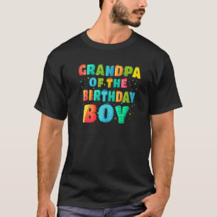 Grandpa Of The Birthday Boy Rex Dinosaur Papa 3rd T-Shirt