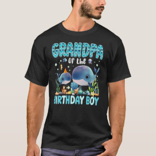 Grandpa Of The Birthday Boy Sea Fish Aquarium Sea  T-Shirt