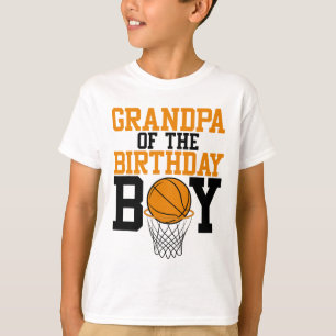 Grandpa Of The Birthday Boy Sketll Family Birthday T-Shirt