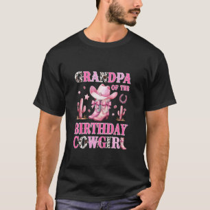 Grandpa Of The Birthday Cowgirl Rodeo Party B-day T-Shirt