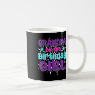 Grandpa Of The Birthday Girl Spider Web Family Par Coffee Mug