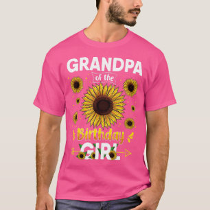 Grandpa Of The Birthday Girl Sunflower Party Famil T-Shirt