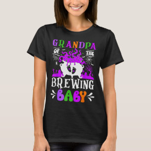 Grandpa Of The Brewing Baby Grandpa To Be Hallowee T-Shirt