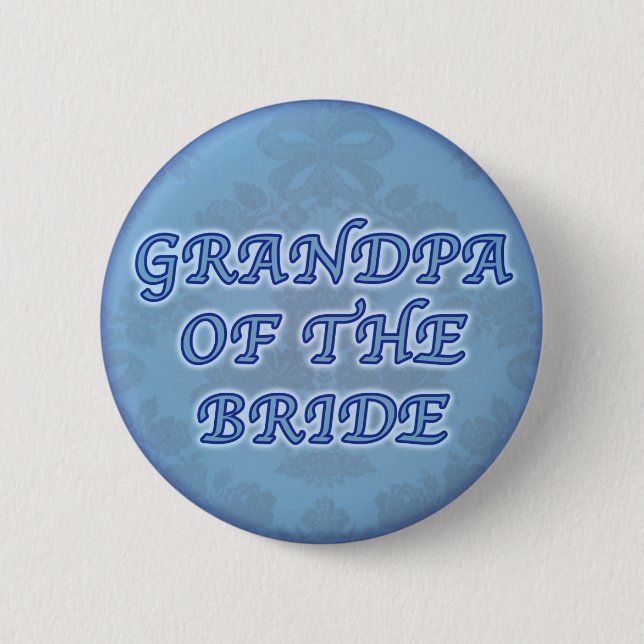 Grandpa of the bride button (Front)