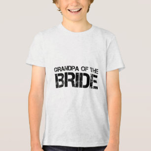 Grandpa Of The Bride Funny Wedding Groom Party Gif Tri-Blend Shirt