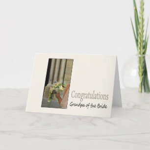 grandpa of the bride wedding congratulations card