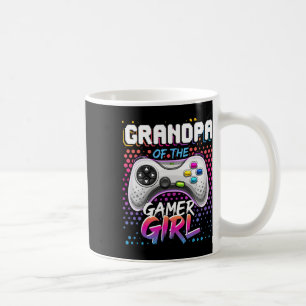 Grandpa Of The Gamer Girl Matching Video Game Birt Coffee Mug