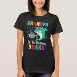 Grandpa Of The Shark Birthday Family Birthday Gran T-Shirt<br><div class="desc">Grandpa Of The Shark Birthday Family Birthday Grandson.</div>