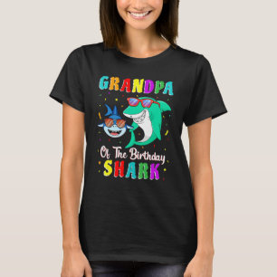 Grandpa Of The Shark Birthday Family Birthday Gran T-Shirt