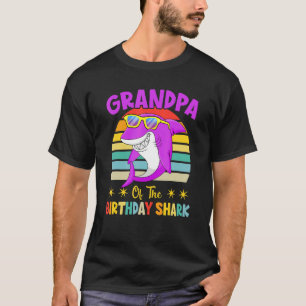 Grandpa Of The Shark Birthday Family Birthday Gran T-Shirt
