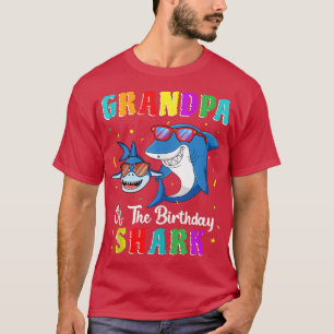 Grandpa Of The Shark Birthday Family Birthday Gran T-Shirt