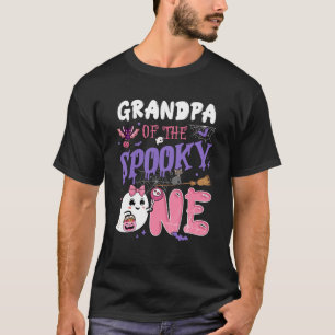 Grandpa Of The Spooky One 1st Birthday Girl Hallow T-Shirt