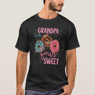 Grandpa Of The Sweet Four 4th Donut Bday Party The T-Shirt