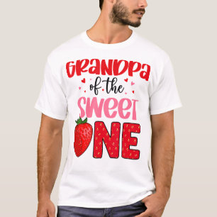 Grandpa Of The Sweet One Strawberry Birthday Famil T-Shirt