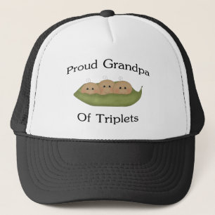 Grandpa Of Triplets Trucker Hat