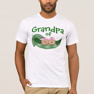 Grandpa of Twin Girls with Darker Skin T-Shirt